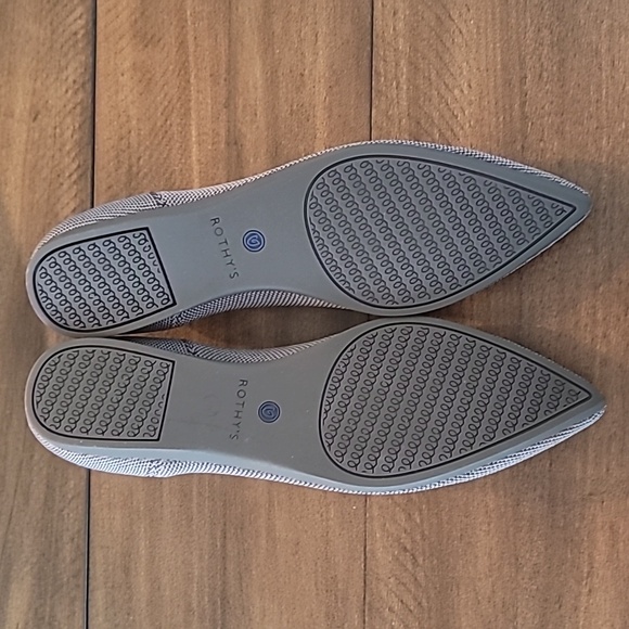 Rothy's Cloud Grey Birdseye Point 8 - Picture 3 of 5